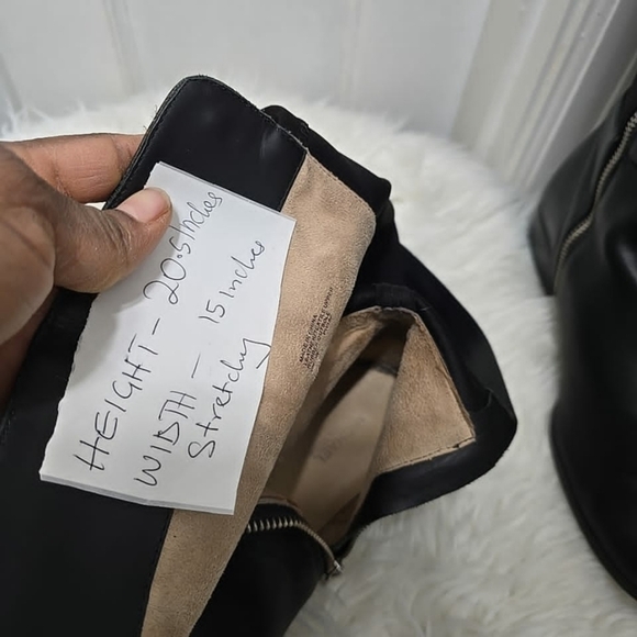 Michael Kors Bromley Over The Knee Leather Riding Boots Women's Black Sz 9M✌️🤣 - Picture 10 of 10